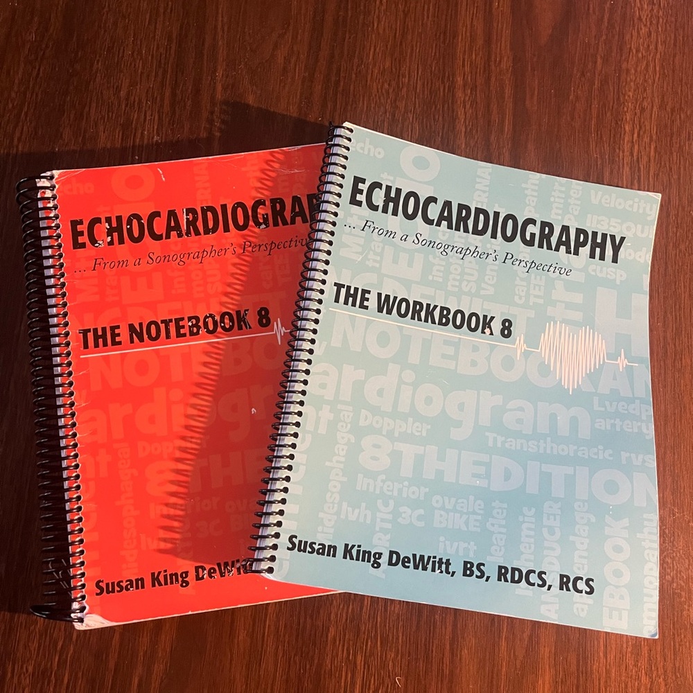Susan kind Dewitt echocardiography notebook 8 edition